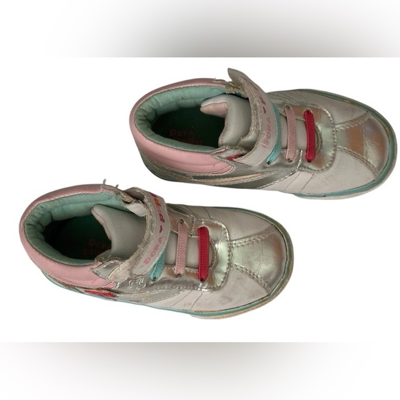 Vintage Retro 2000s Y2K Dora The Explorer  Puppy Toddler Girl Shoes Size 7.5 - Picture 3 of 11
